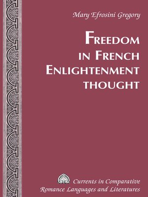 cover image of Freedom in French Enlightenment Thought